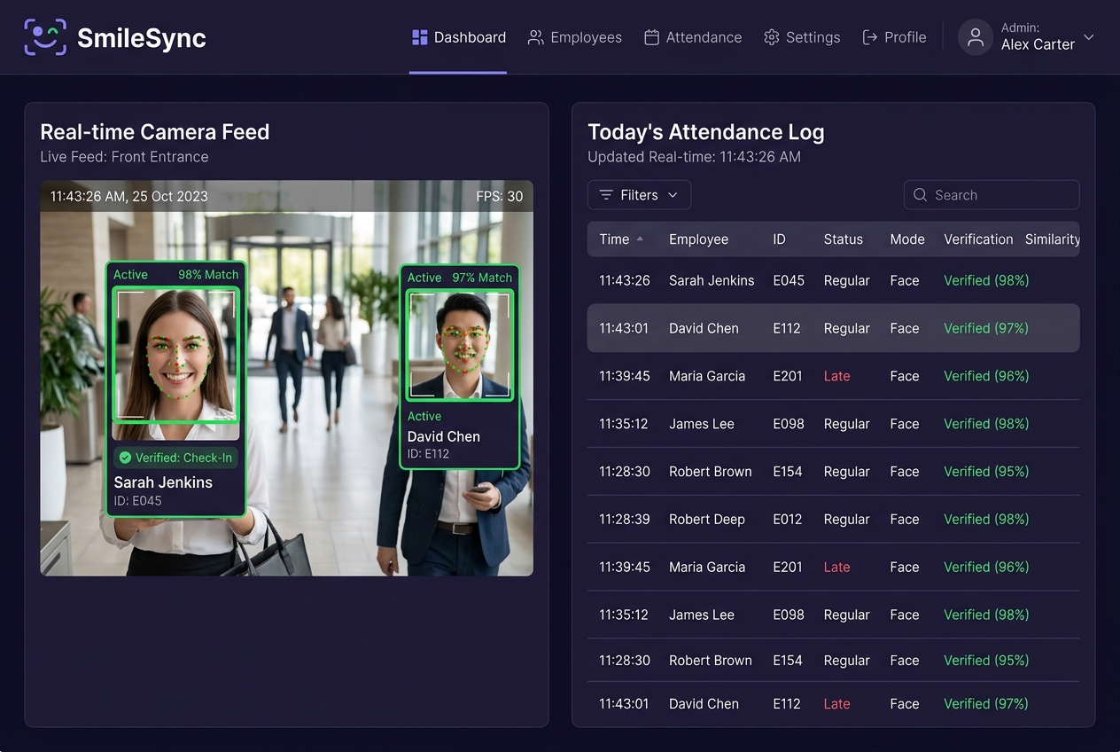 SmileSync AI-Based Attendance System